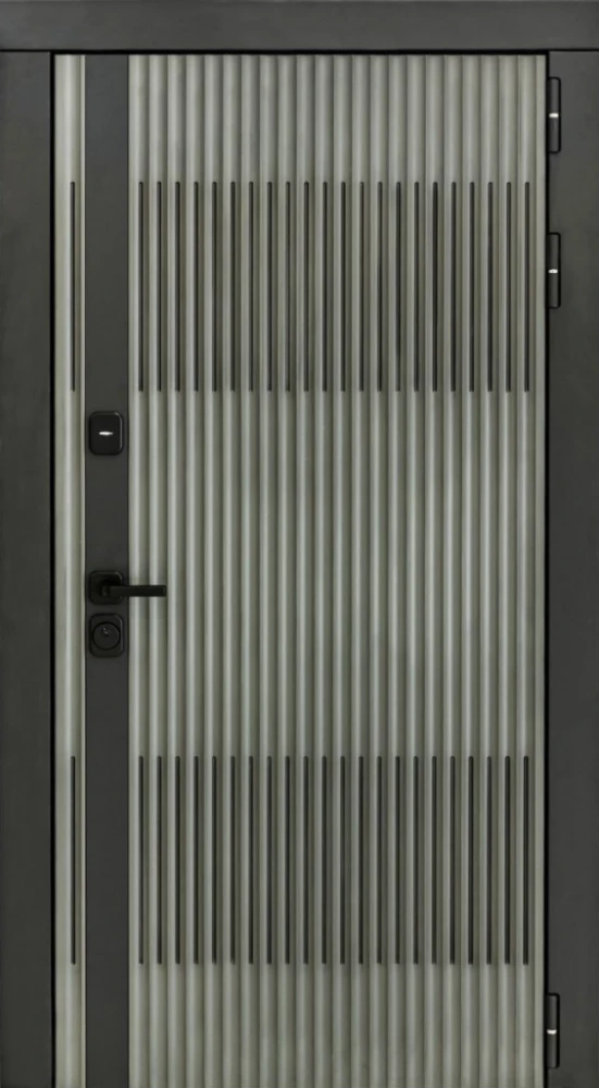 Входная дверь ДвериПРО Elfy Без фрезеровки Дуб пацифик горизонт DPRO204722 внешняя сторона