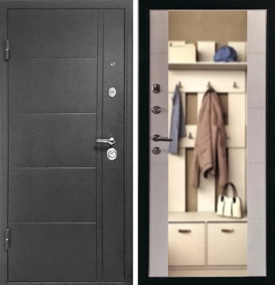 Дверь Эверест Зеркало Белёный Дуб